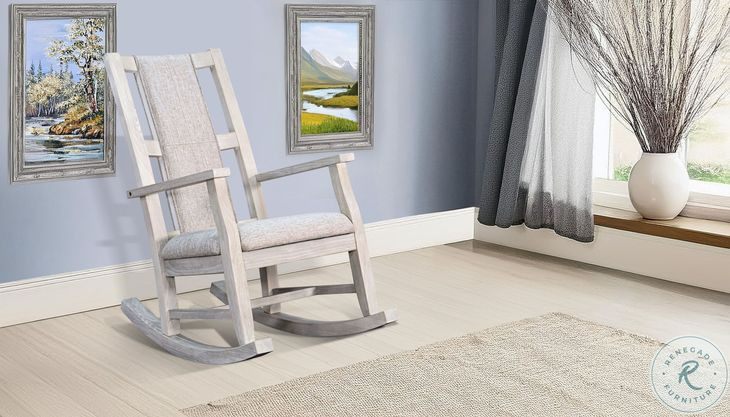 Cloudcrest Light Gray Rocker Chair