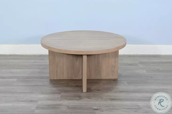Sagewyn Natural 36" Round Large Accent Table