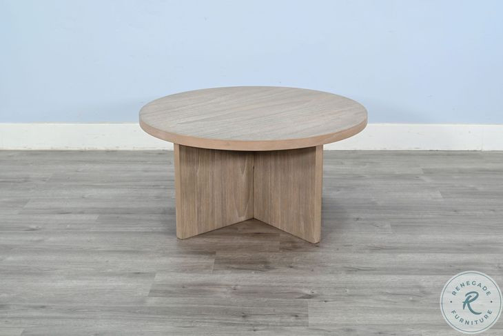 Sagewyn Natural 36" Round Large Accent Table