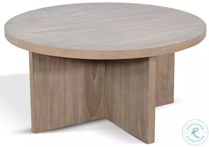 Sagewyn Natural 36" Round Large Accent Table