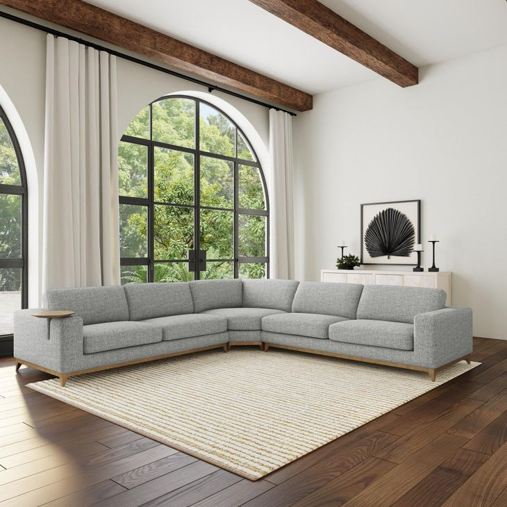 Donovan Gray 3 Piece Modular Sectional
