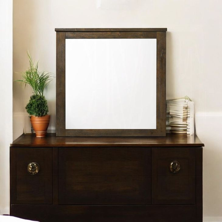 Merrilee Oak Rectangular Dresser Mirror