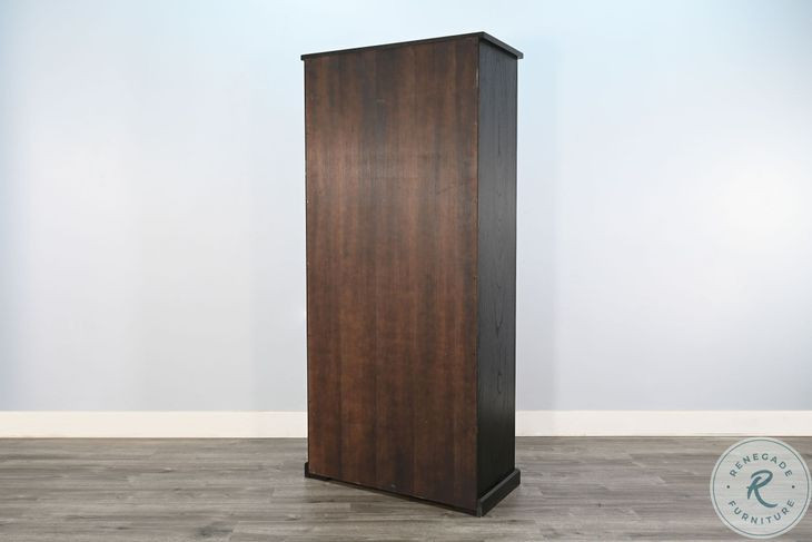 Wrenvale Natural Oak Grove Umbra 4 Glass Door Display Cabinet