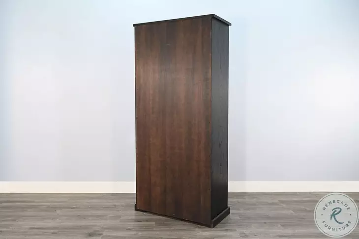 Wrenvale Natural Oak Grove Umbra 4 Glass Door Display Cabinet