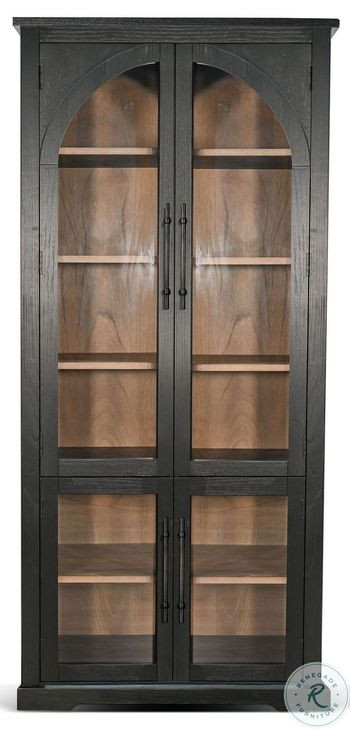 Wrenvale Natural Oak Grove Umbra 4 Glass Door Display Cabinet