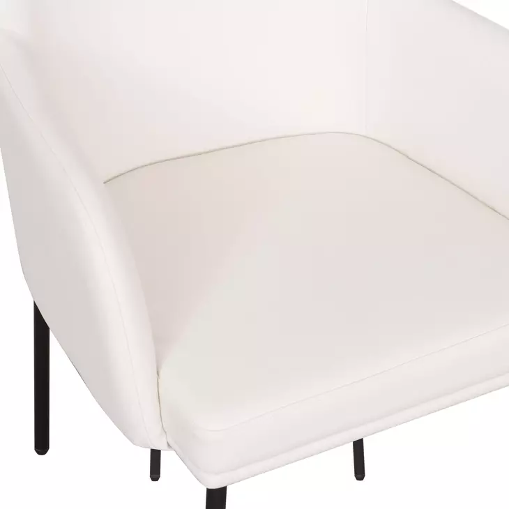 Sydney Cream Upholstered Arm Chair Set of 2