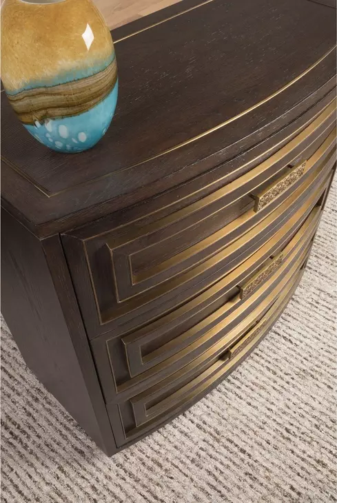 Verbatim Dark Brown 3 Drawer Hall Chest