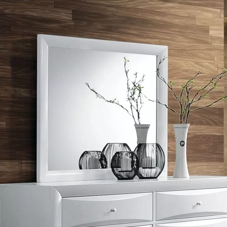 Ireland White Rectangular Dresser Mirror
