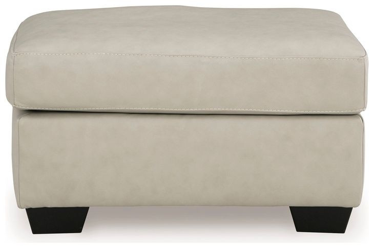 Santorine Bone Leather Ottoman