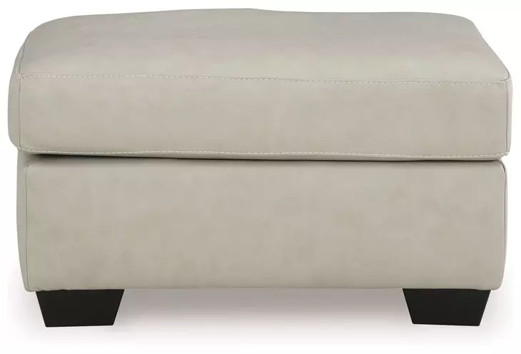 Santorine Bone Leather Ottoman