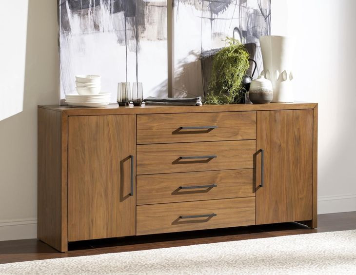 Midland Warm Amber 2 Door Credenza