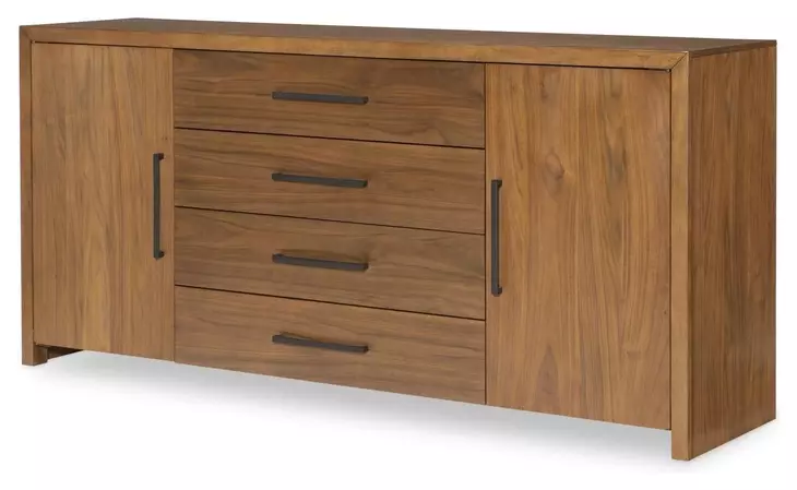Midland Warm Amber 2 Door Credenza