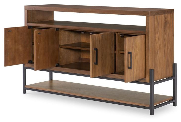 Midland Warm Amber 73" Extendable Rectangular Dining Room Set