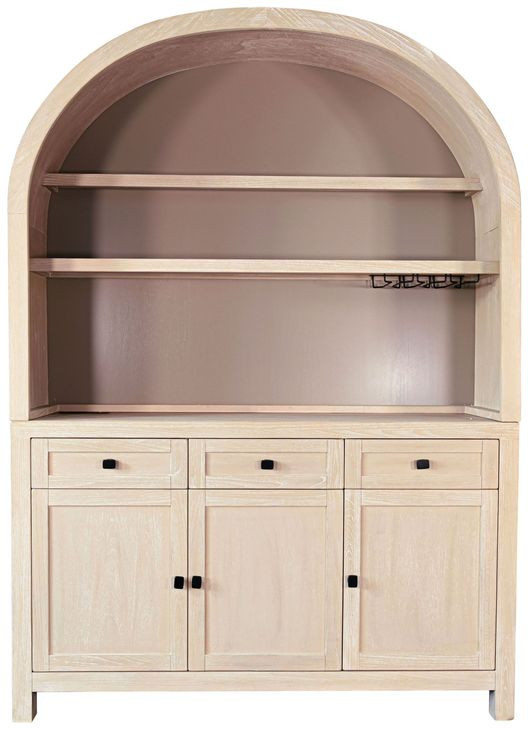 Liz Bergen Oak 3 Door Bar Hutch