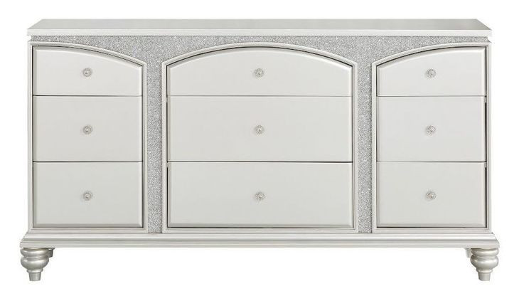 Maverick Platinum 9 Drawer Dresser