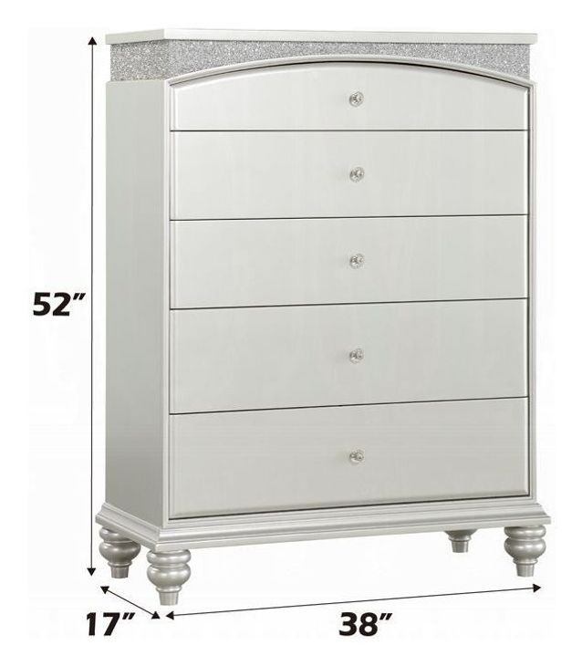 Maverick Platinum 5 Drawer Chest