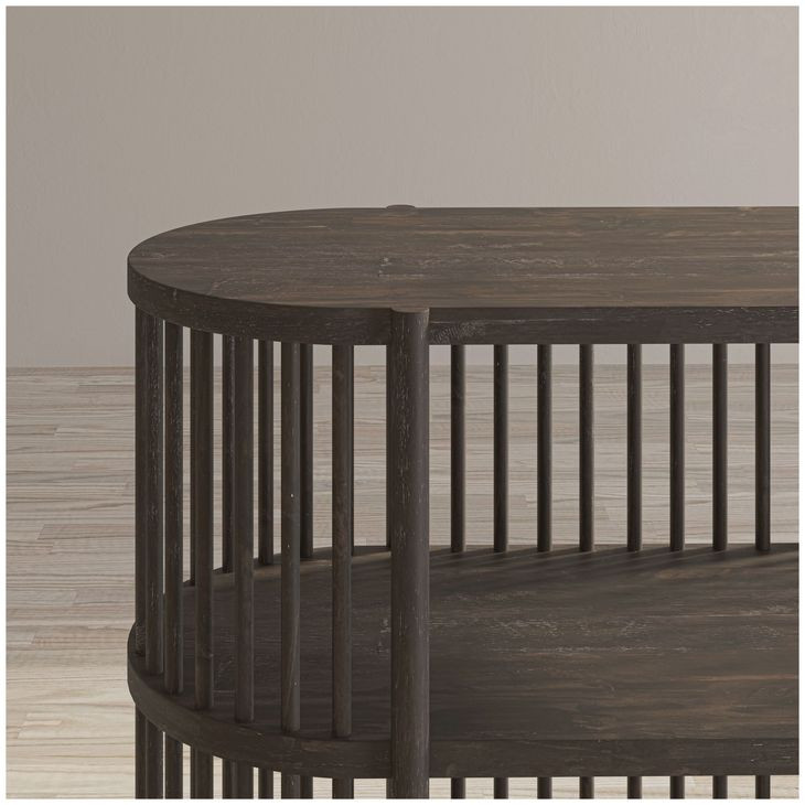 Rhapsody Black Wash 36" Accent Console Table