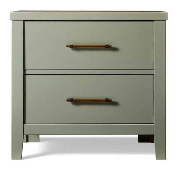 Pure Maple Sage 2 Drawer Nightstand