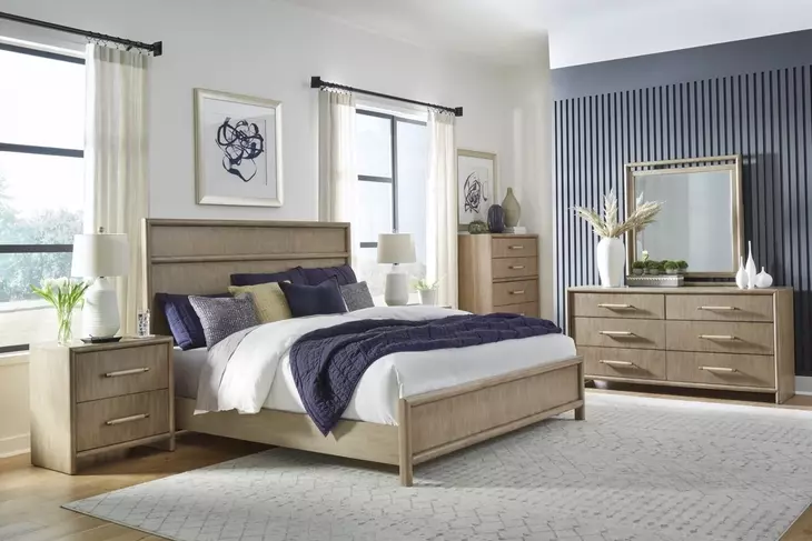 Arlington Nutmeg Queen Panel Bed
