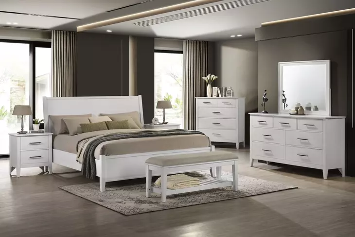 Andover White 5 Drawer Chest