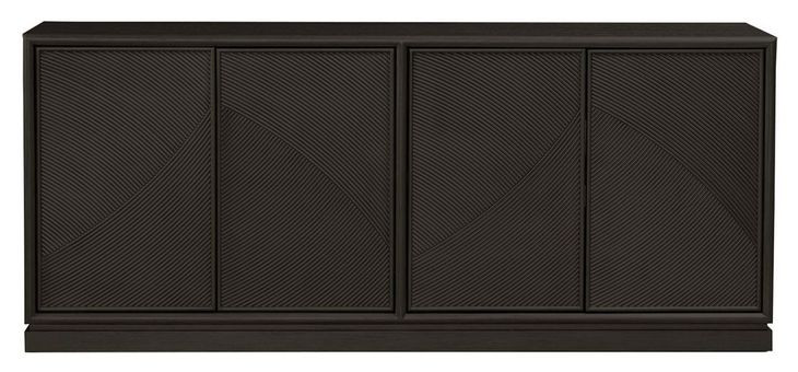 Bloomfield Satin Espresso 80" TV Stand