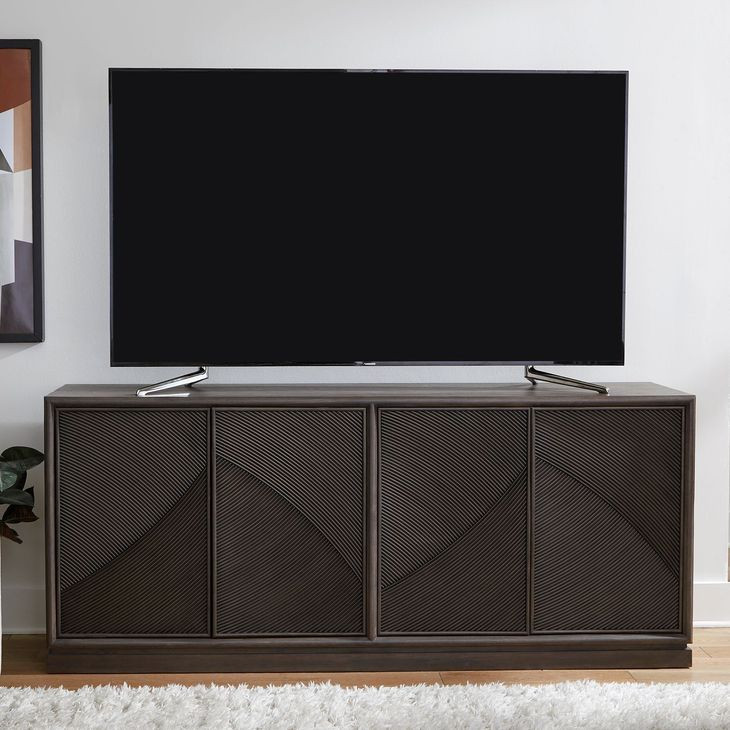 Bloomfield Satin Espresso 80" TV Stand