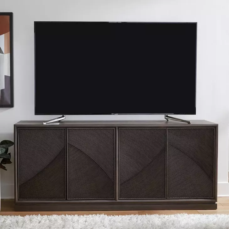Bloomfield Satin Espresso 80" TV Stand