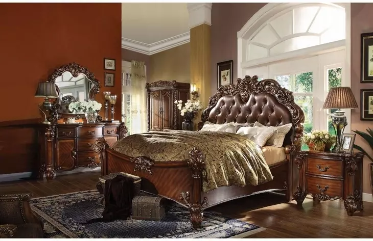 Vendome Cherry Arched Vanity Mirror
