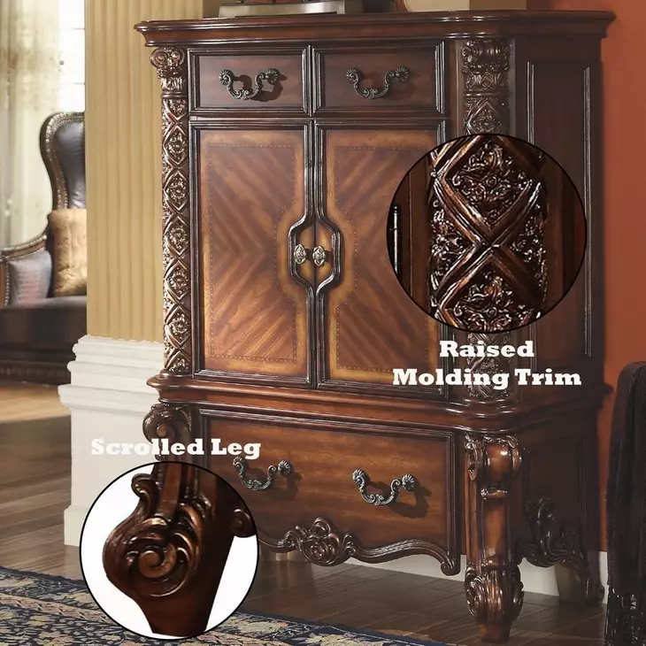 Vendome Cherry 3 Drawer Gentleman's Chest