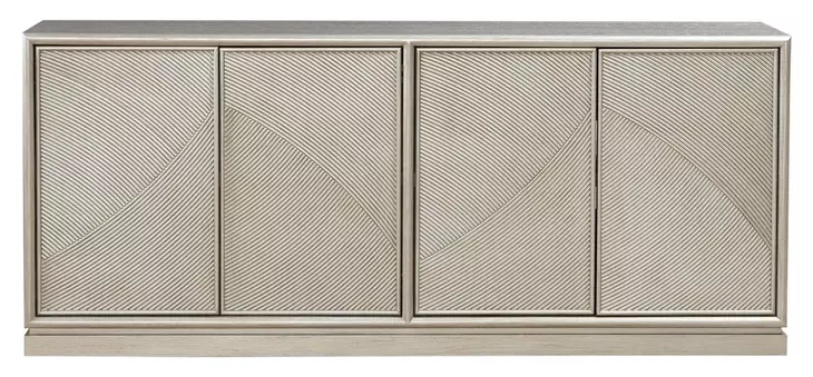 Bloomfield Champagne Silver 80" TV Stand