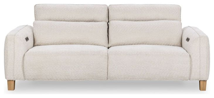 Conway Ivory 89" Power Reclining Sofa with USB Charging