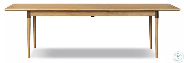 Harper Fawn Oak Veneer 104" Extendable Rectangular Dining Table