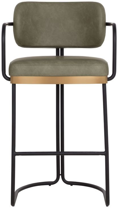 Jalen Ivanhoe Pine Upholstered Bar Stool