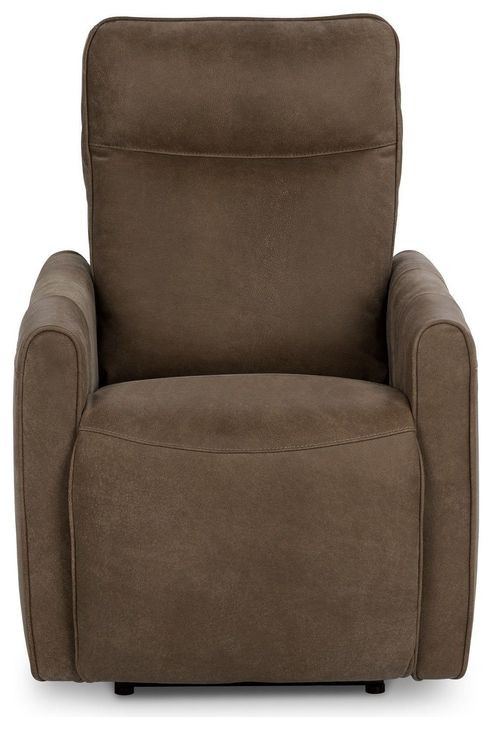 Vivica Toffee Leather Power Recliner with USB Charging