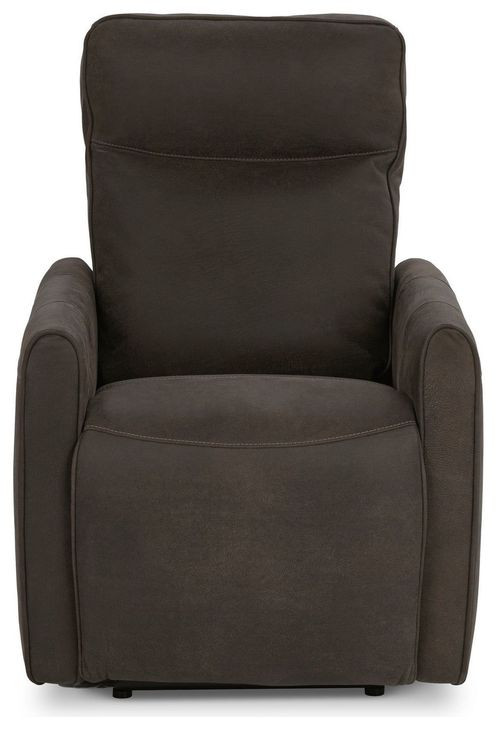 Vivica Dark Brown Leather Power Recliner with USB Charging