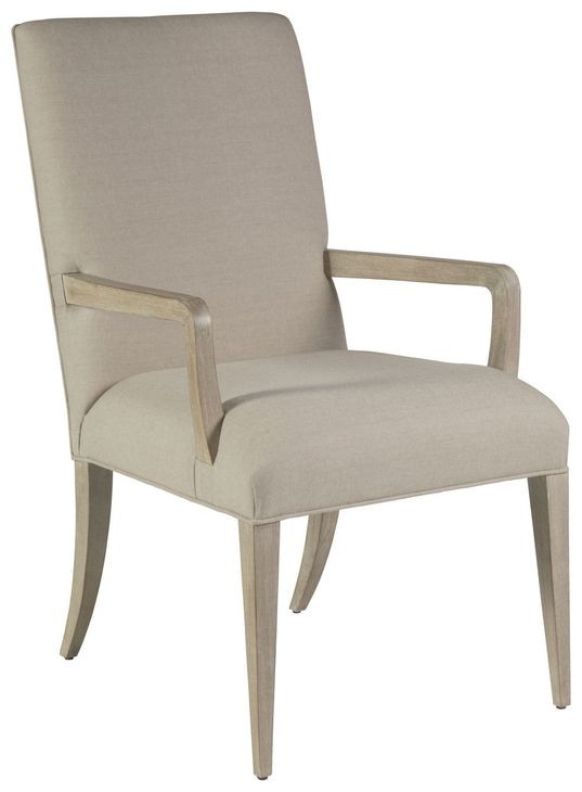 Madox Bianco Upholstered Arm Chair