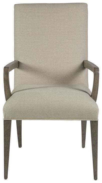 Madox Grigio Upholstered Arm Chair