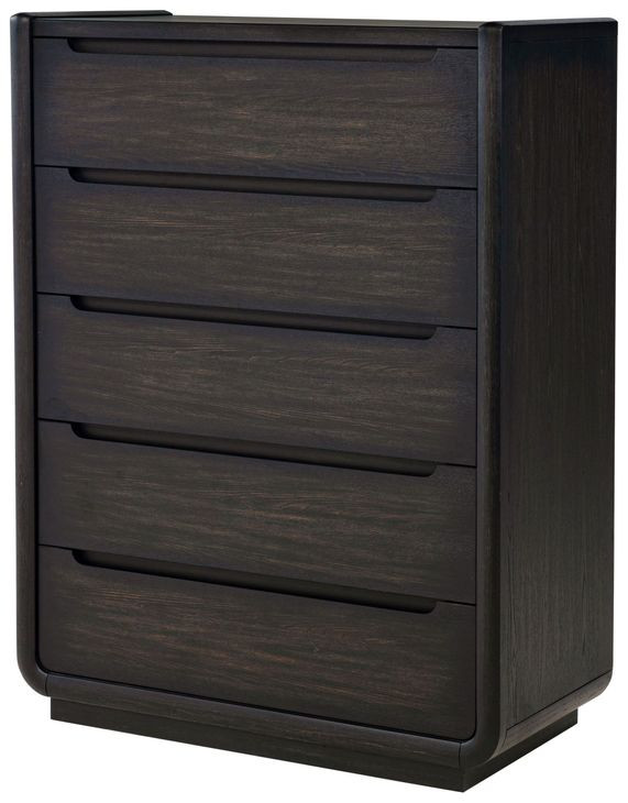 Leandro Burnished Black and Cream Upholstered Platform Bedroom Set