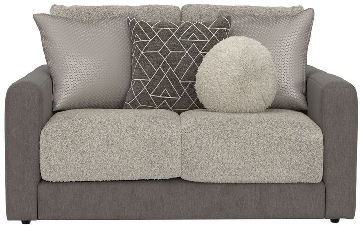 Reddington Umber Loveseat with Cuddler Cushions