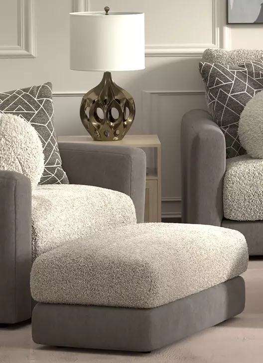 Reddington Umber Cocktail Ottoman