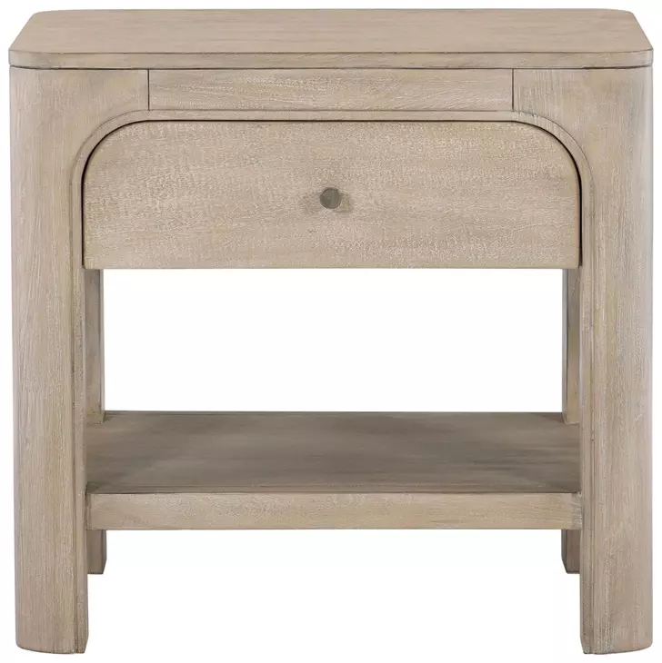 Solano Weathered Mango 1 Drawer Nightstand with USB Charging