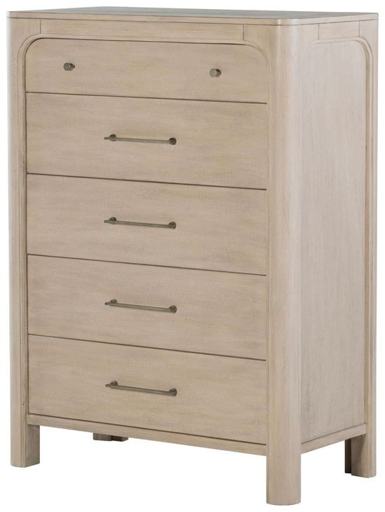 Solano Weathered Mango and Beige Upholstered Canopy Bedroom Set