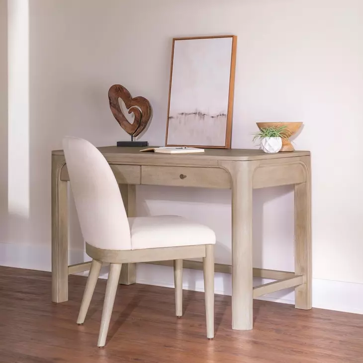 Solano Weathered Mango 2 Drawer Vanity Desk