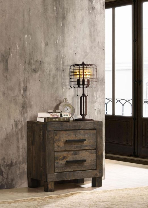 Woodmont Rustic Golden Brown Nightstand
