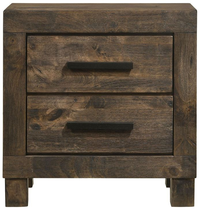 Woodmont Rustic Golden Brown Nightstand
