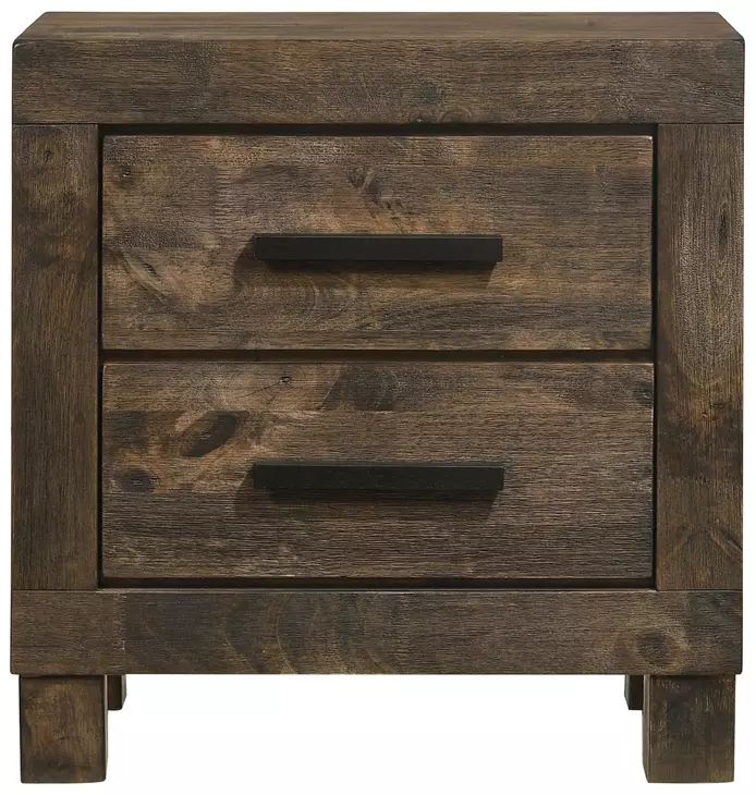 Woodmont Rustic Golden Brown Nightstand