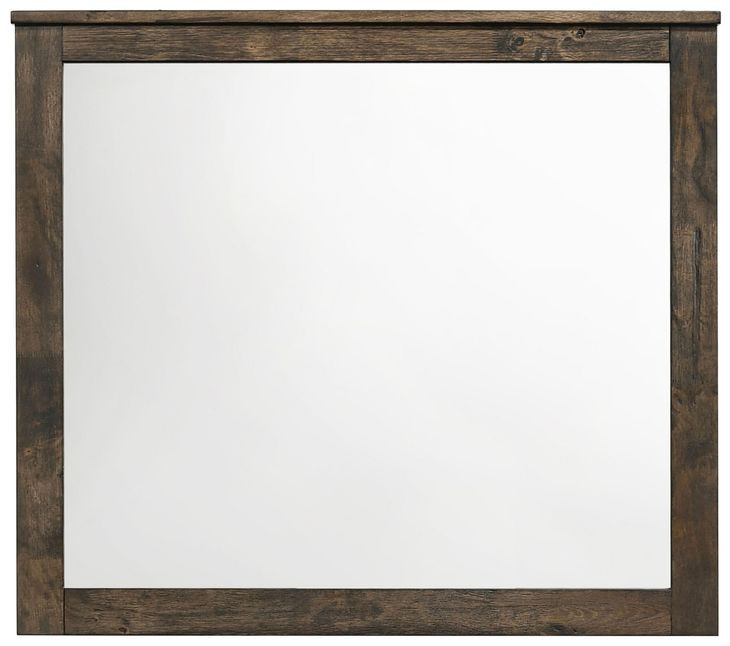 Woodmont Rustic Golden Brown Mirror