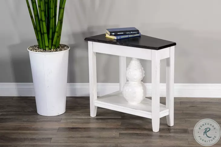 Heritage House White Chair Side Table