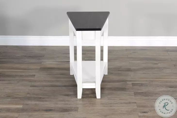 Heritage House White Chair Side Table