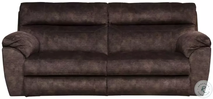 Sedona Mocha Lay Flat Power Reclining 90.5" Sofa With Power Headrest And Lumbar